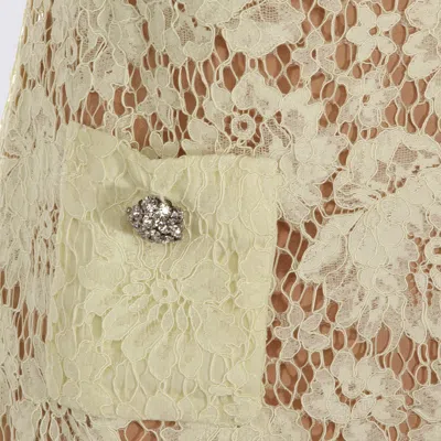 Self-portrait Self Portrait Short Dress With Embellishment In Yellow