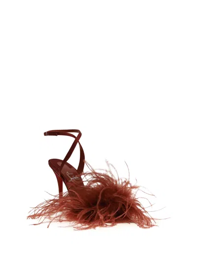 Christian Louboutin Women Miss Z Poupi Sandals In Red