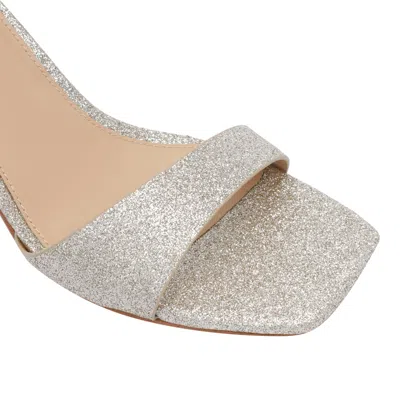 Michael Michael Kors Jaida Glitter Sandals In Silver