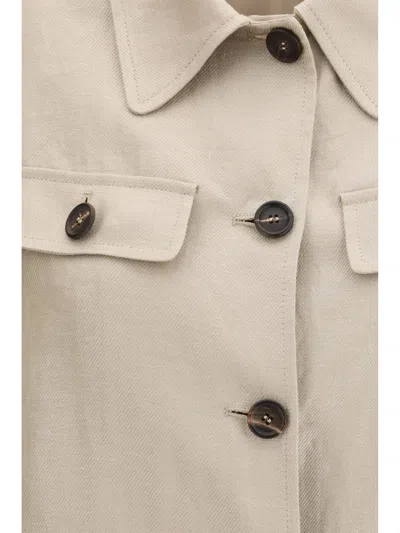 Brunello Cucinelli Women Linen Jacket In Neutral
