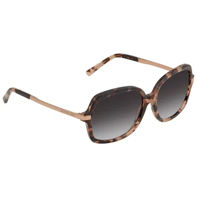 Michael Kors Adrianna Ii Light Gray Gradient Rectangular Ladies Sunglasses Mk2024 316213 57 In Brown