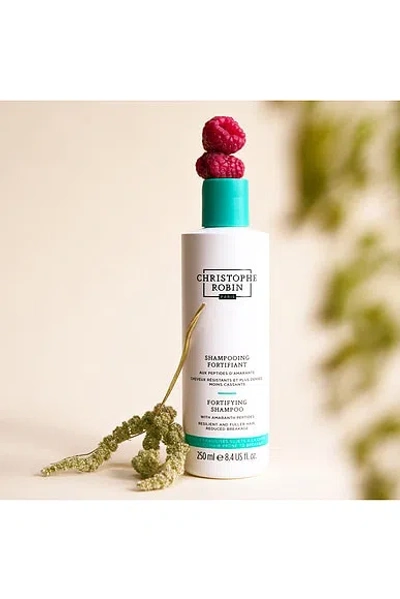 Christophe Robin Fortifying Shampoo With Amaranth Peptides In Transparent