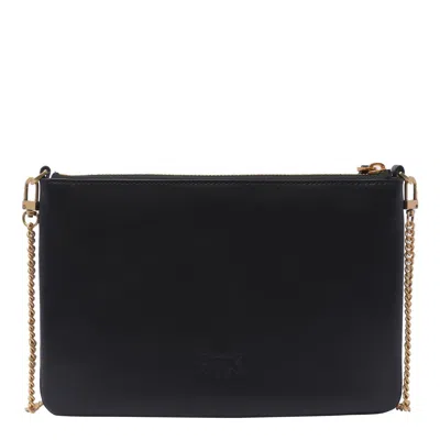 Pinko Flat Horizontal Mini Pouch In Black