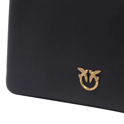 Pinko Flat Horizontal Mini Pouch In Black