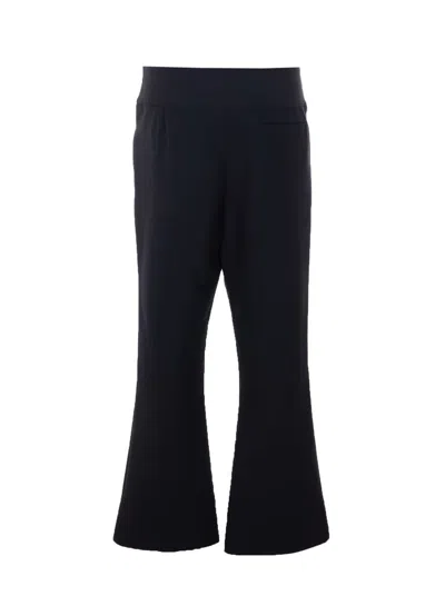 Courrèges Heritage Cropped Bootcut Pants In Black