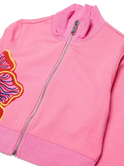 Dsquared2 Zip-up Sweatshirt In Pink