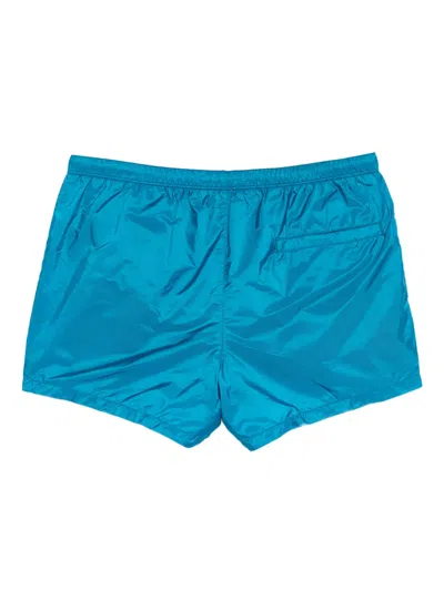 Prada Drawstring Swim Shorts In Blue