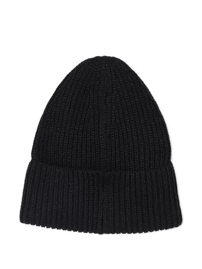 Karl Lagerfeld Logo Appliqué Hat In Black