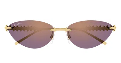 Cartier Sunglasses In Gold