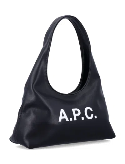 Apc A.p.c. Black Bag With Magnetic Fastening In Black