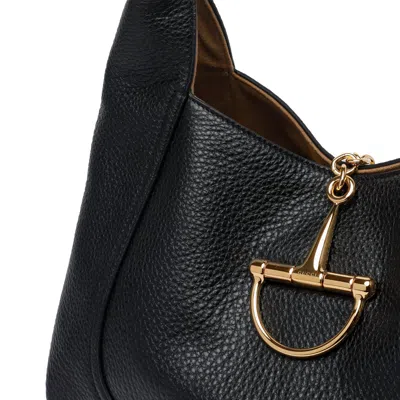 Gucci Women Softbit Leather Shoulder Bag In Black