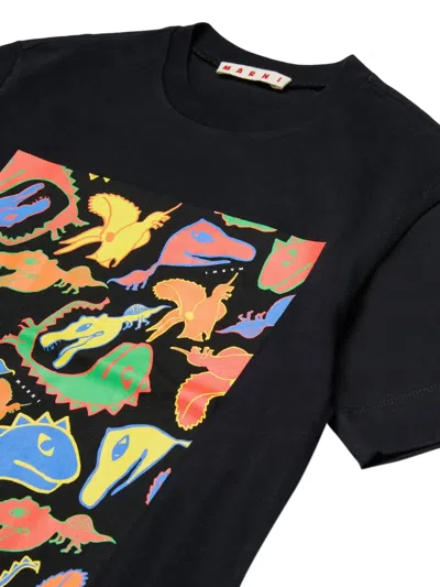 Marni Printed T-shirt In Black