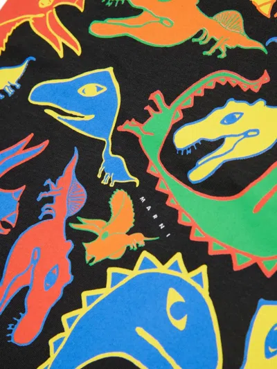 Marni Dinosaur-graphic T-shirt In White