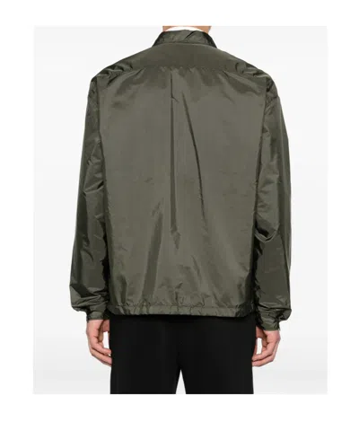 Prada Zip Pocket Jacket In Green