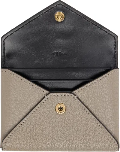 Chloé Gray Envelope Card Holder In Gray