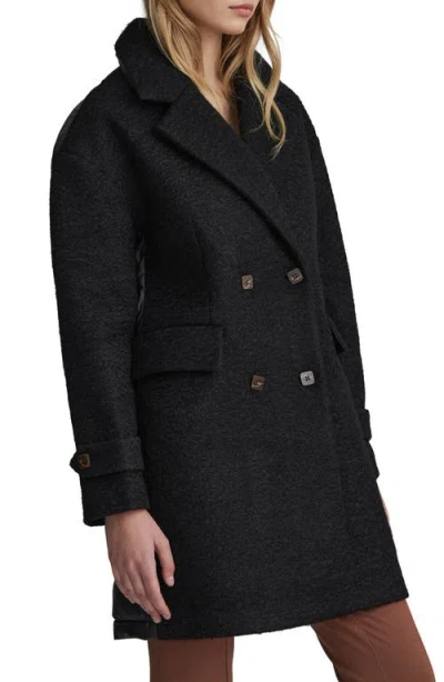 Nvlt Mixed Media Coat In Black