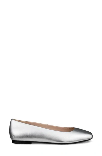 Ecco Margot Ballet Flat In Silver