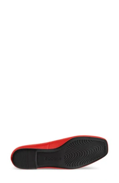 Ecco Margot Ballet Flat In Red