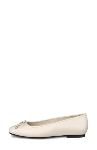 Ecco Margot Ballet Flat In White