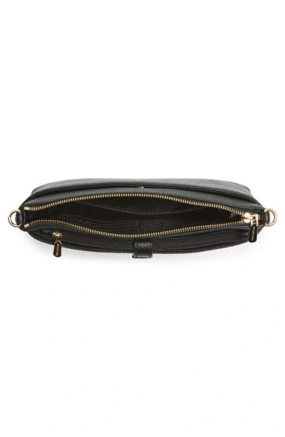 Michael Michael Kors Large Mercer Leather Crossbody Bag In Black
