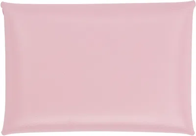 Jil Sander Pink Folded Coin Pouch In Pink