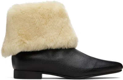 Totême Shearling Boots In Multi