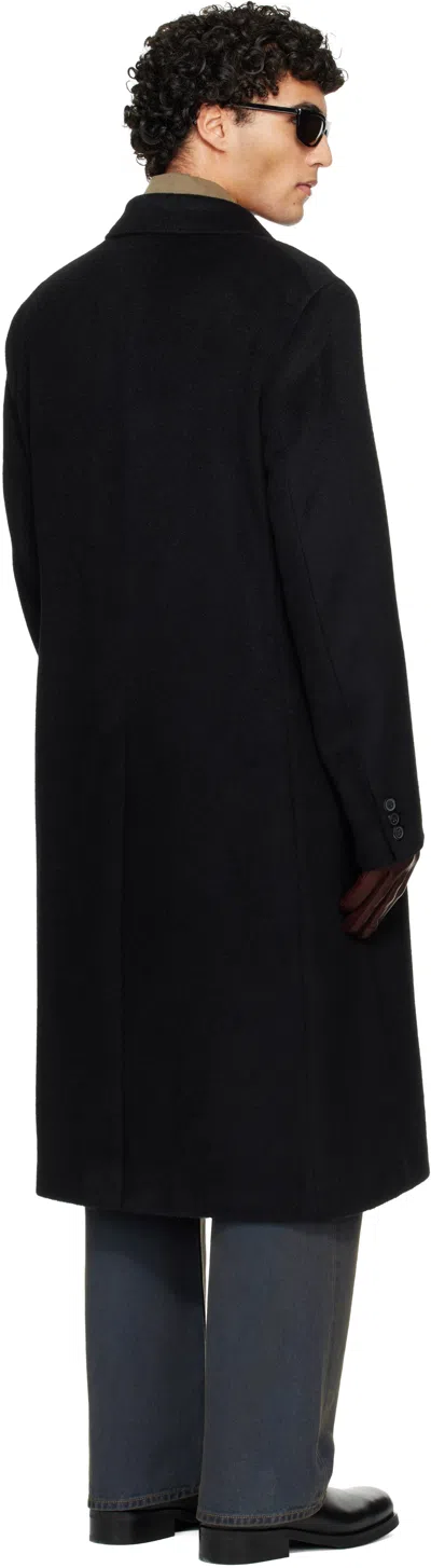 Our Legacy Black Whale Coat In Black
