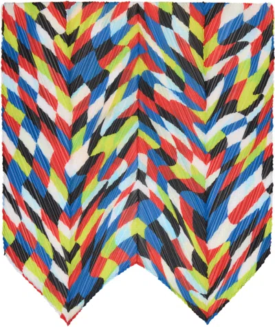 Issey Miyake Multicolor Dancing Square Scarf In Multi
