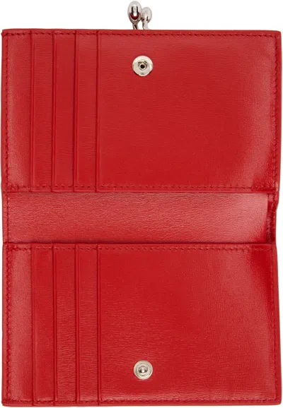 Jil Sander Red Goji Small Wallet In Red