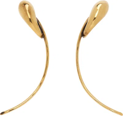 Khaite Cyclone Earrings In Gold