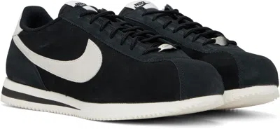 Nike Black Cortez Premium Sneakers In Multi