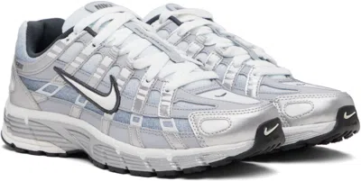 Nike P-6000 Leather And Mesh Sneakers In Multi