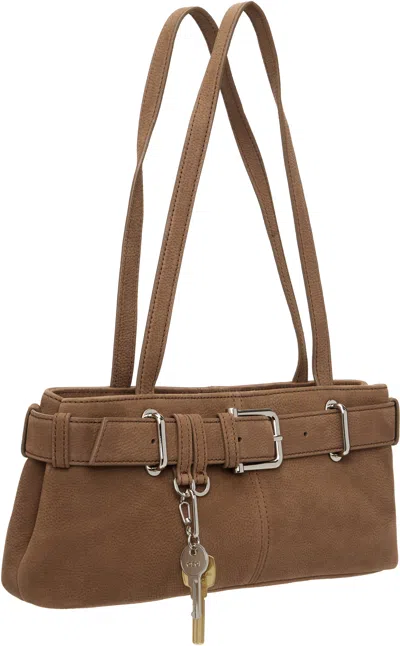 Osoi Brown Shoulder Brocle Mini Bag In Brown