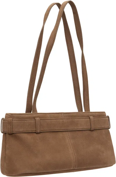 Osoi Brown Shoulder Brocle Mini Bag In Brown