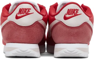 Nike Red Cortez Textile Sneakers In Red