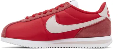 Nike Red Cortez Textile Sneakers In Red