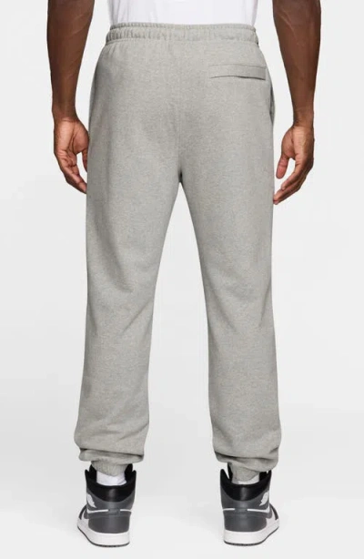 Jordan Flight Fleece Cotton Sweatpants In Gray
