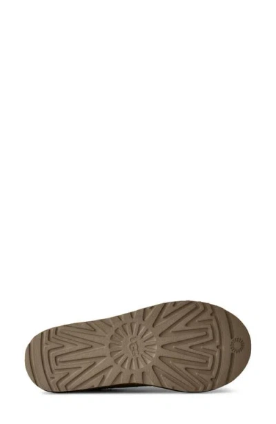 Ugg Low-profile Clog With Braid And Shearling Lining In Brown