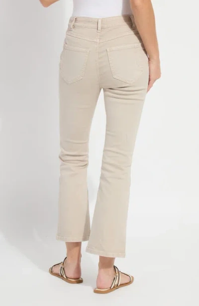 Lyssé Lysse Estelle Pull-on Flare Ankle Jeans In Neutral