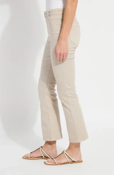 Lyssé Lysse Estelle Pull-on Flare Ankle Jeans In Neutral