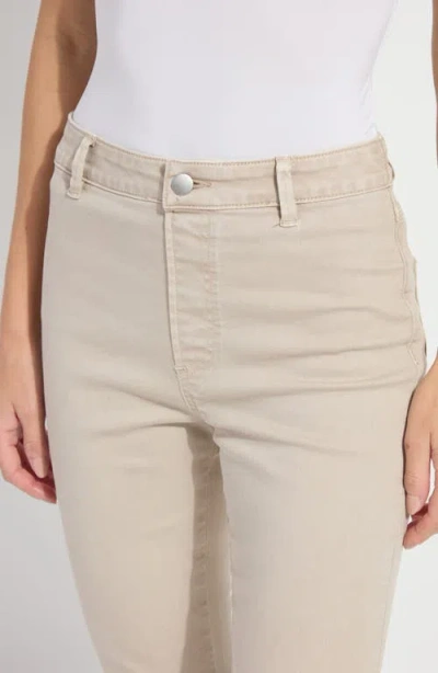 Lyssé Lysse Estelle Pull-on Flare Ankle Jeans In Neutral