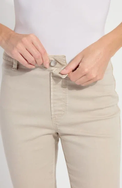 Lyssé Lysse Estelle Pull-on Flare Ankle Jeans In Neutral