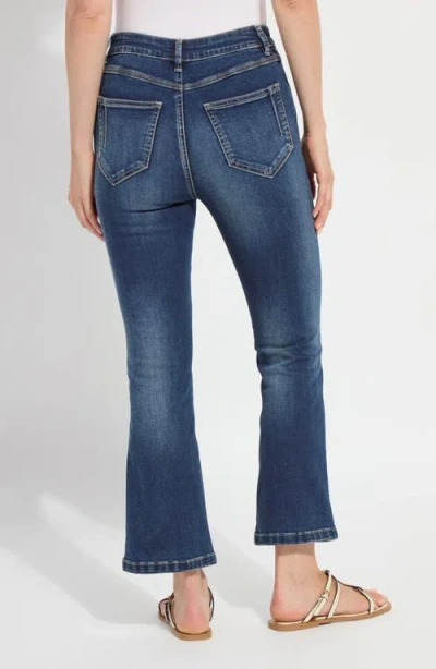 Lyssé Lysse Estelle Pull-on Flare Ankle Jeans In Blue