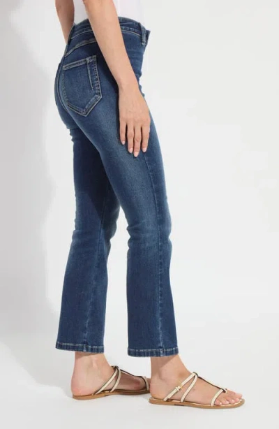 Lyssé Lysse Estelle Pull-on Flare Ankle Jeans In Blue