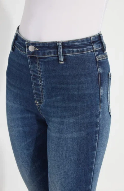 Lyssé Lysse Estelle Pull-on Flare Ankle Jeans In Blue