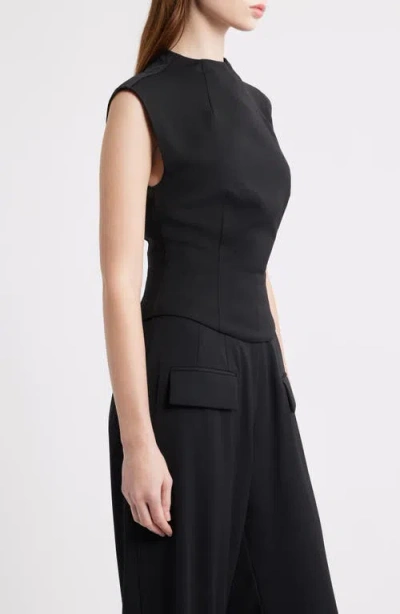 Odd Muse The Ultimate Muse Cap Sleeve Top In Black