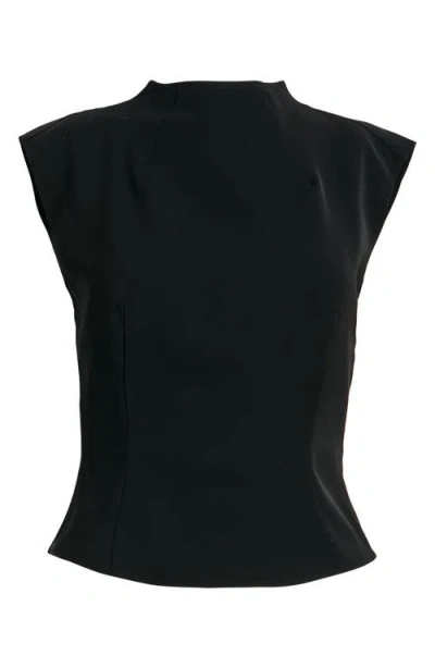 Odd Muse The Ultimate Muse Cap Sleeve Top In Black