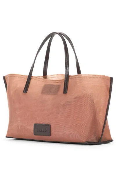 Staud Mini Christos Mesh Tote In Pink