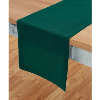 Solino Home Linen Table Runner In Green