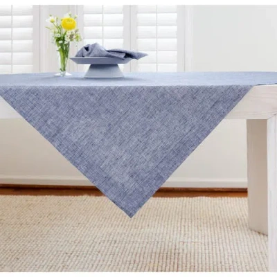 Solino Home Linen Table Throw In Blue